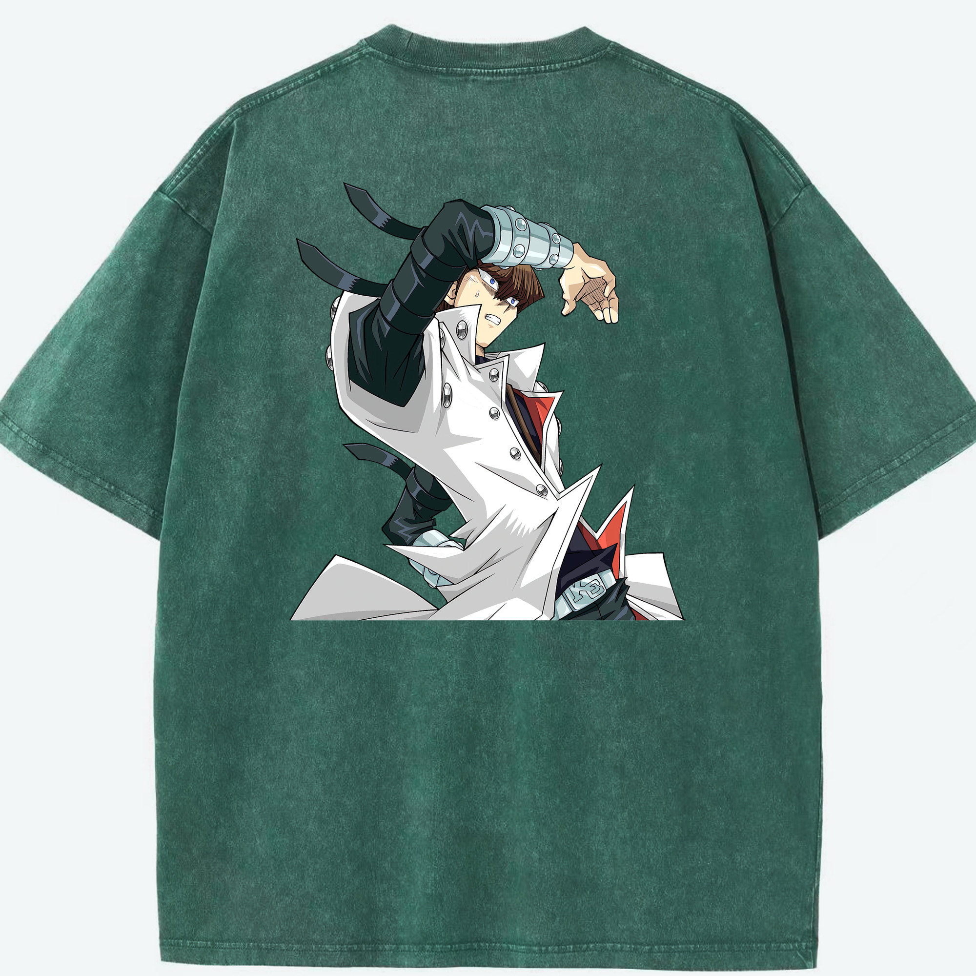 （画像用） 遊☆戯☆王 Yu-Gi-Oh! 綿100% ヴィンテージ風 半袖Tシャツ（背面プリント）